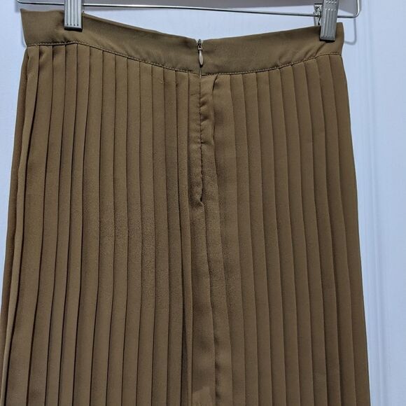 Italian two tone maxi pleated skirt size 38 Small @K - Picture 7 of 11